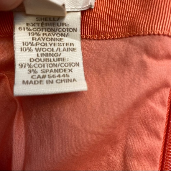 J.Crew No.2 Pencil skirt woven tweed orange pink - Picture 11 of 12